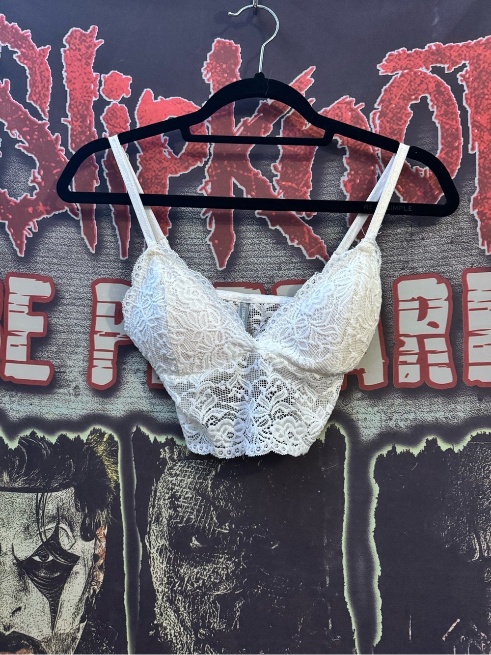 SWS Essentials White Lace Bralette